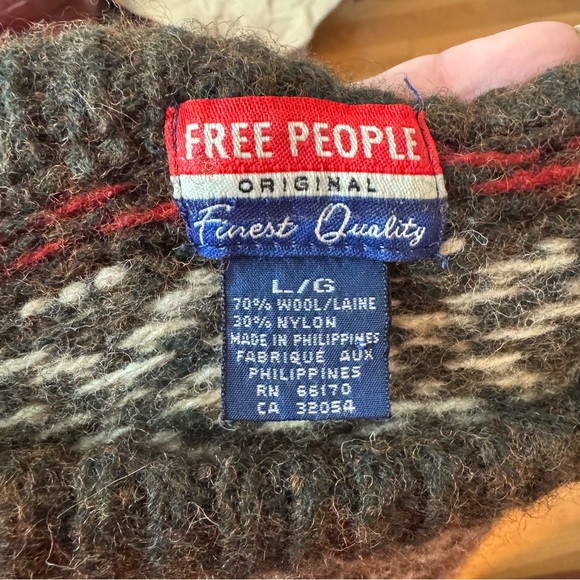 VINTAGE FREE PEOPLE Original 70% Wool Chunky Sweater - Picture 4 of 4